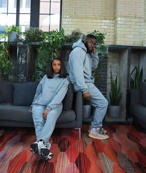 
                  
                    Load image into Gallery viewer, &amp;quot;Stay Rooted&amp;quot; Sweatpants (Cool Grey)
                  
                