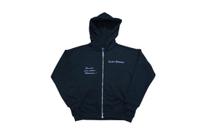 
                  
                    Load image into Gallery viewer, &amp;quot;Jet Black&amp;quot; Mantra Zip-up Hoodie
                  
                