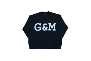 
                  
                    Load image into Gallery viewer, &amp;quot;Jet Black&amp;quot; Big Logo Knit Crewneck
                  
                